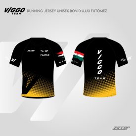 VIGGO TEAM RUNNING JERSEY unisex rövid ujjú futó mez 