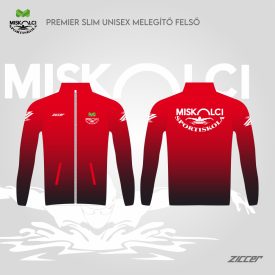   Miskolci Sportiskola Úszó Szakosztály unisex slim utazó melegítő felső