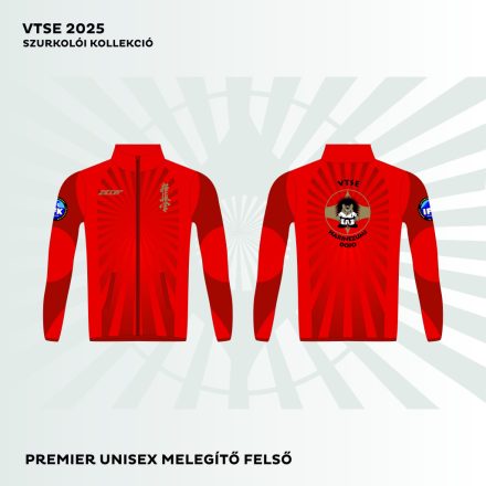 VTSE SZURKOLÓI PREMIER SLIM unisex  melegítő felső utazó