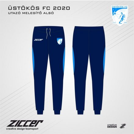 Üstökös FC unisex slim utazó melegítő alsó