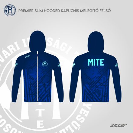 MITE PREMIER SLIM unisex kapucnis melegítő felső utazó 
