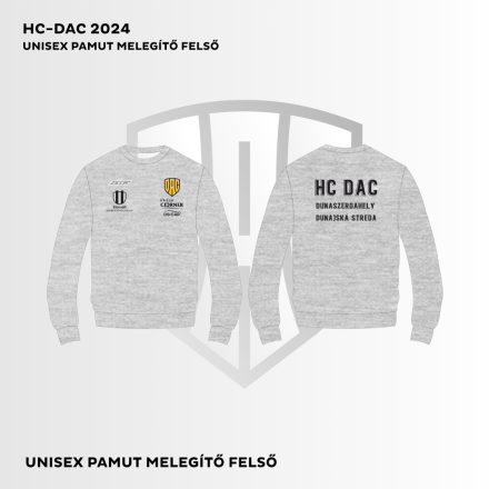 Dunaszerdahely HC DAC unisex kereknyakú melegítő felső 