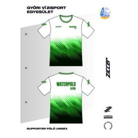   GYŐRI VIZISPORT SE SUPPORTER T-SHIRT SZUBLIMÁCIÓS PÓLÓ UNISEX