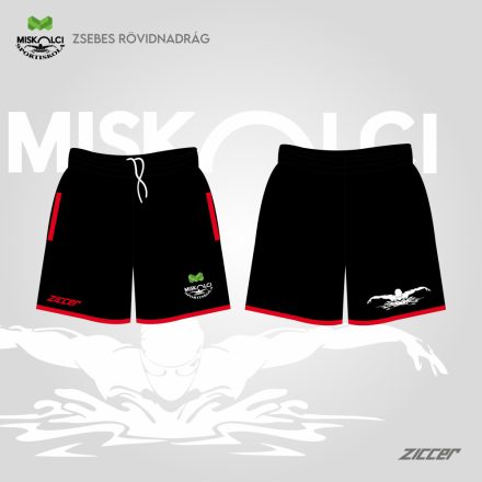 Miskolci Sportiskola Úszó Szakosztály zsebes rövid nadrág 