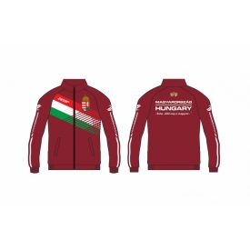 Magyar Trikolór Unisex melegítő felső bordó