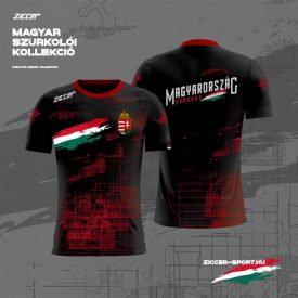 Magyar Szurkolói Unisex póló fekete