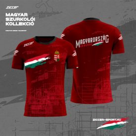 Magyar Szurkolói Unisex póló piros