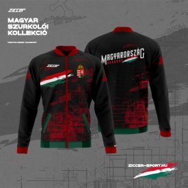 Magyar Szurkolói Unisex melegítő felső fekete